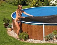 Prelata de vara pentru piscina albastru 4x9 m