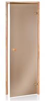 Usa pentru sauna din pin, culoare bronz, D 90x210cm